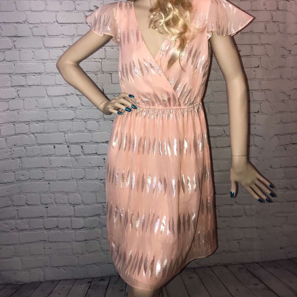 Pink silver sparkle dress Antonio Melani